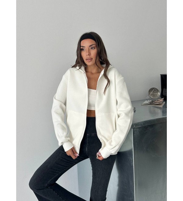 216980 EKRU SWEAT ŞARDONLU KUMAŞ