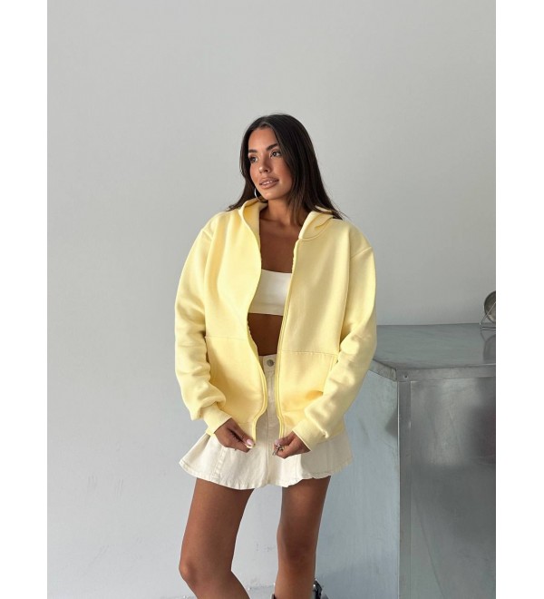 216983 SARI SWEAT ŞARDONLU KUMAŞ