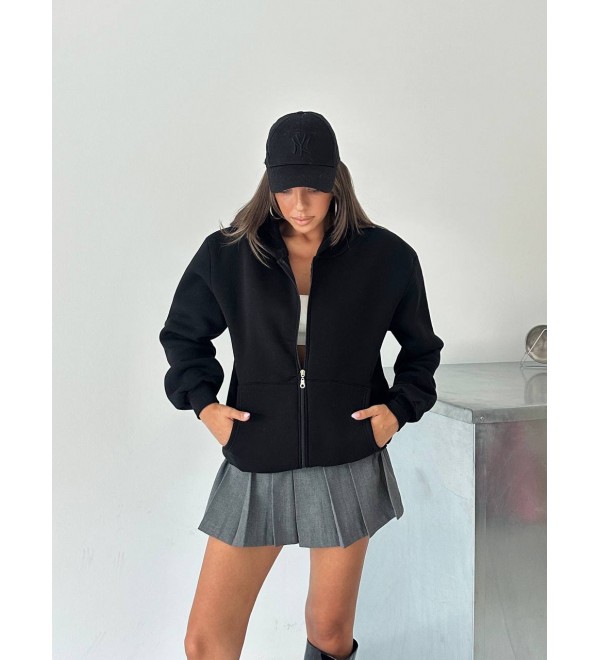 216984 SİYAH SWEAT ŞARDONLU KUMAŞ