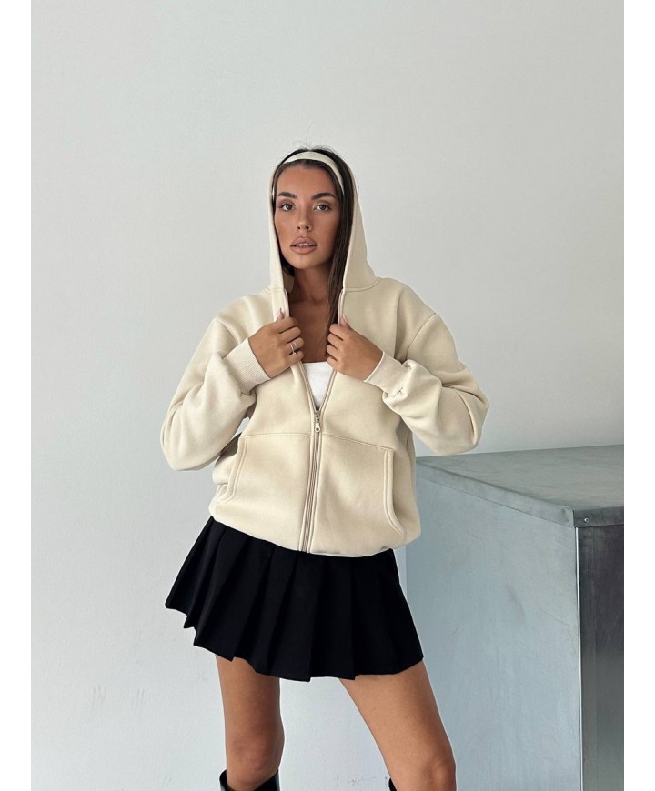 216985 KREM SWEAT ŞARDONLU KUMAŞ