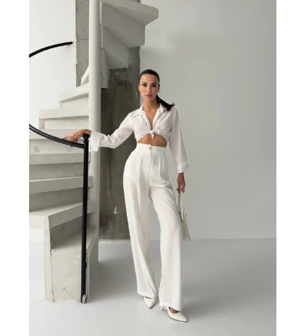 217010 Ecru TROUSERS 