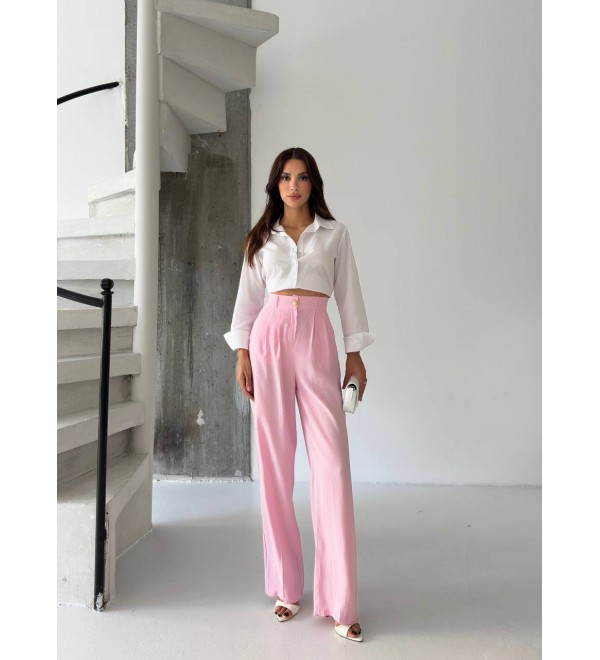 217011 PINK TROUSERS Modal fabric