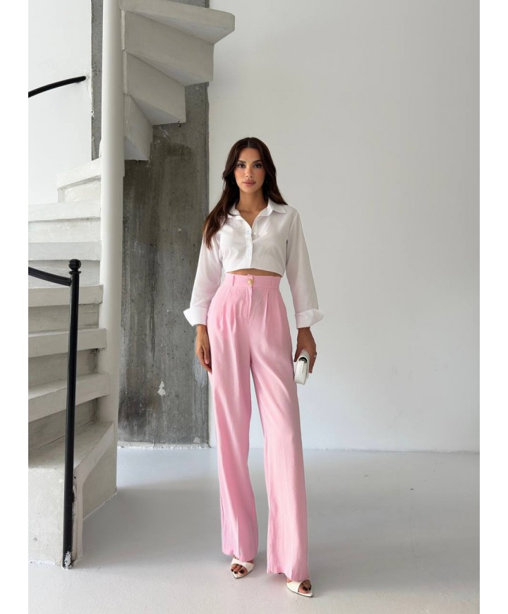 217011 PEMBE PANTOLON MODAL KUMAŞ