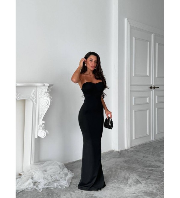 217024 SİYAH ABİYE LYCRA