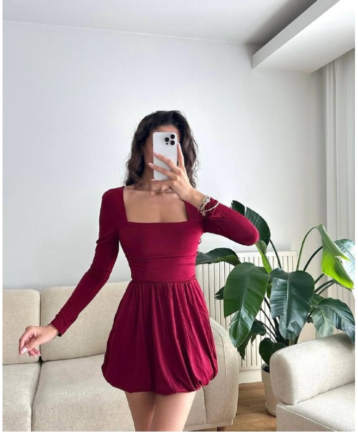 217039 BORDO ELBİSE SANY KUMAŞ