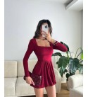 217039 BORDO ELBİSE SANY KUMAŞ