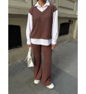 217045 KAHVE TAKIM 3 İPLİK KUMAŞ