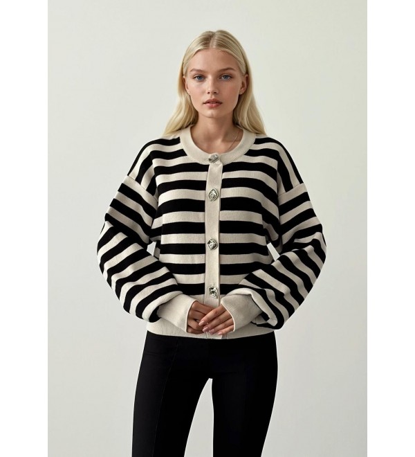 217105 STRIPED CARDIGAN KNITWEAR