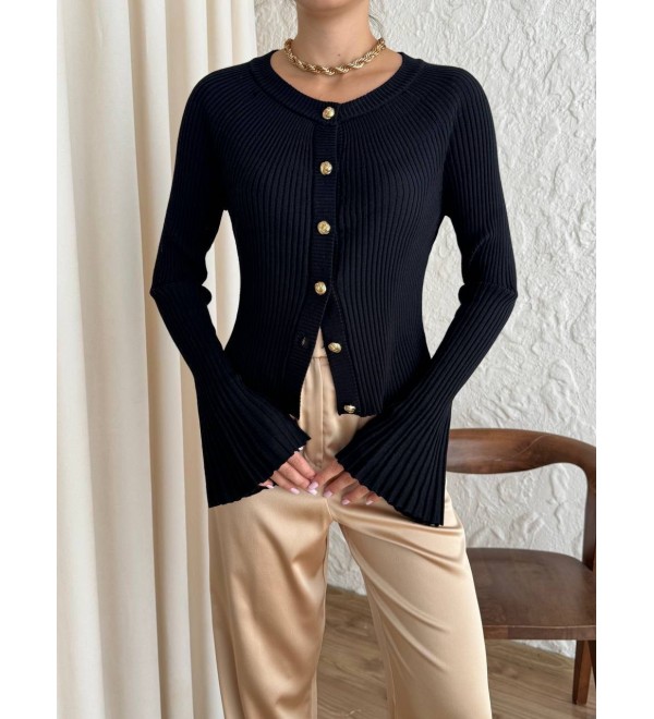 217150 BLACK CARDIGAN KNITWEAR