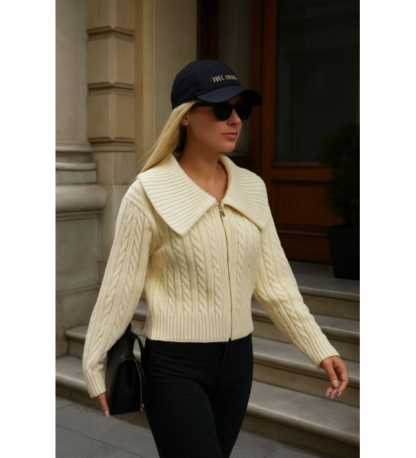 217151 CREAM CARDIGAN KNITWEAR