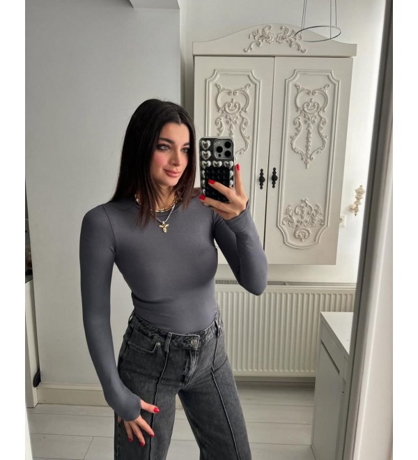 217176 GRAY BLOUSE 