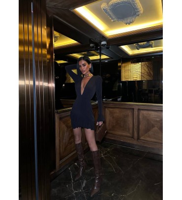 217196 SİYAH ELBİSE ...