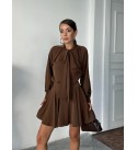 217252 KAHVE ELBİSE JESİCA KUMAŞ