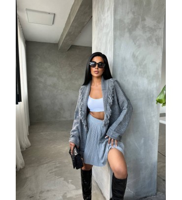 217318 GRİ HIRKA TRİ...