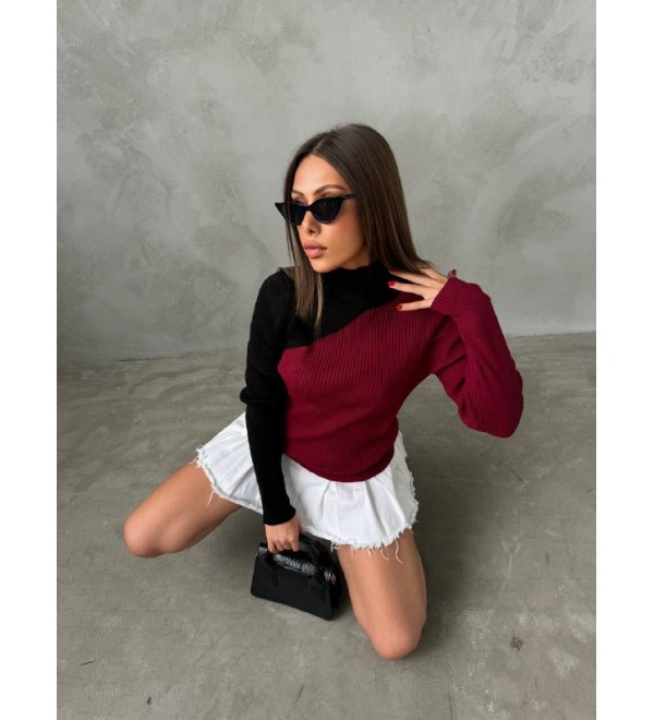 217323 BORDO KAZAK TRİKO