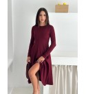 217354 BORDO ELBİSE MODAL KUMAŞ
