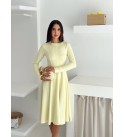 217356 SARI ELBİSE MODAL KUMAŞ