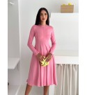 217357 PEMBE ELBİSE MODAL KUMAŞ