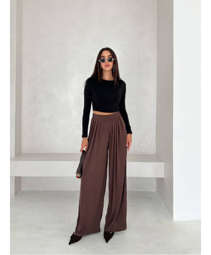 217358 KAHVE PANTOLON SÜPREM KUMAŞ