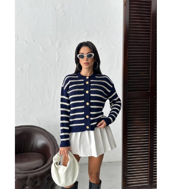 217384 STRIPED CARDIGAN KNITWEAR