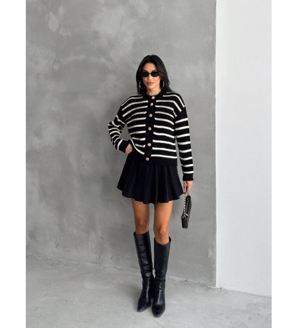 217385 STRIPED CARDIGAN KNITWEAR
