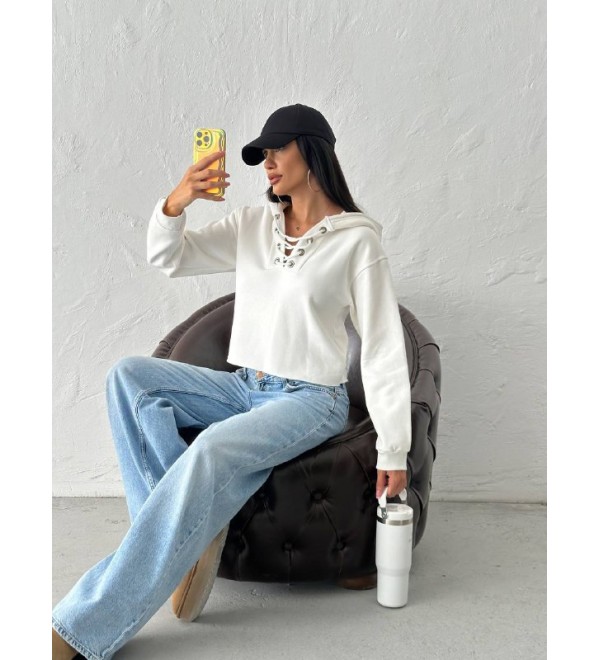 217387 BEYAZ SWEAT