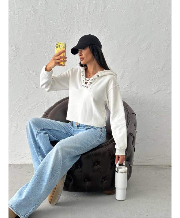 217387 BEYAZ SWEAT