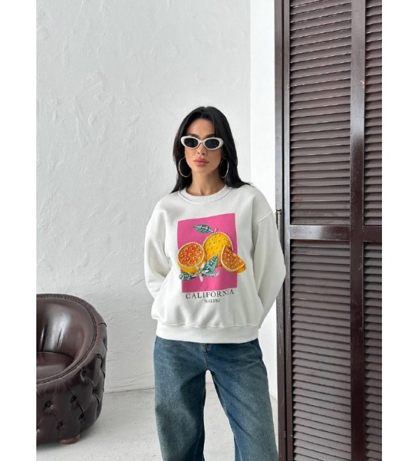 217391 BEYAZ SWEAT