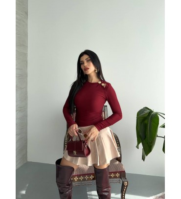 217435 BORDO BLUZ...