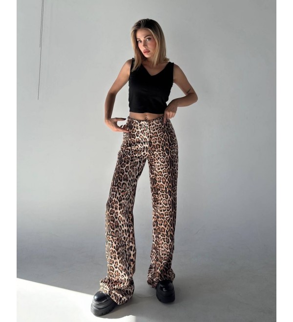 217437 LEOPARD TROUSERS