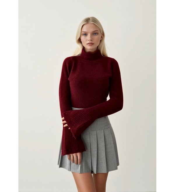 217452 BORDO KAZAK TRİKO