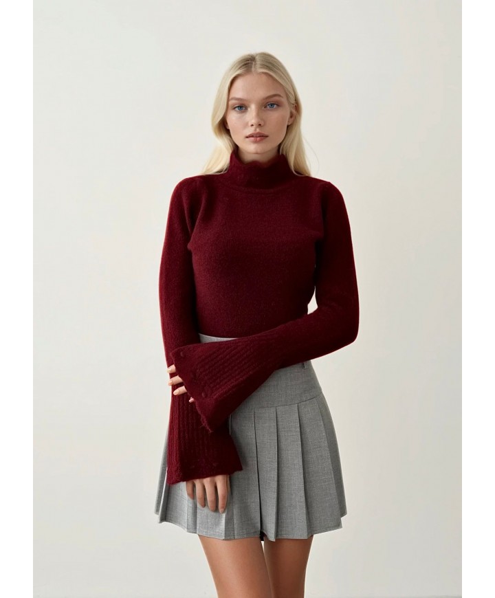 217452 BORDO KAZAK TRİKO
