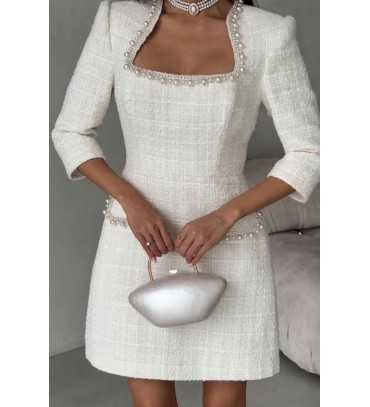 217489 EKRU ELBİSE C...