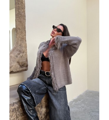 217499 GRİ HIRKA TRİ...