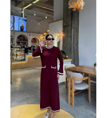 217540 KAHVE ELBİSE ...