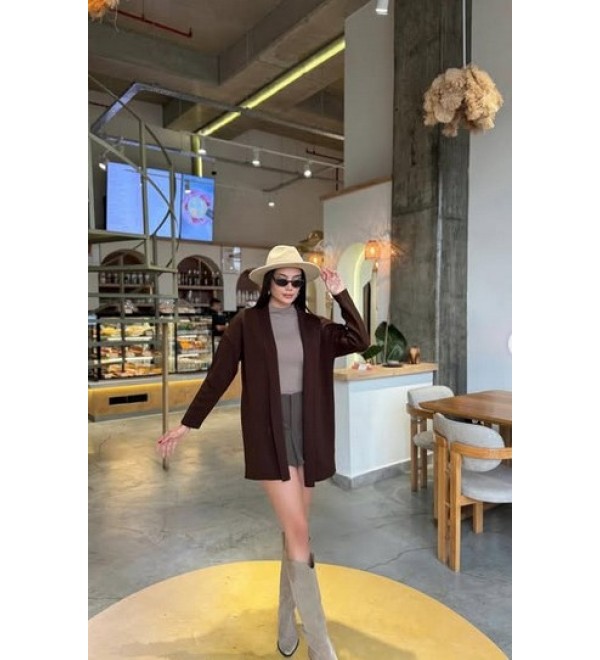 217545 COFFEE CARDIGAN KNITWEAR