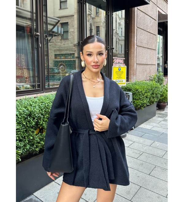 217569 BLACK CARDIGAN KNITWEAR
