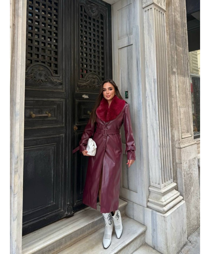 217600 BORDO MONT-KABAN SUNİ DERİ