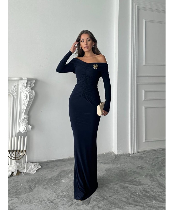 217625 LARCİVET ELBİSE ATLAS KUMAS