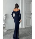 217625 LARCİVET ELBİSE ATLAS KUMAS