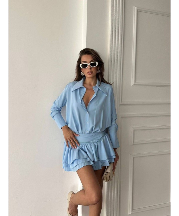 217635 MAVİ ELBİSE JESİCA KUMAŞ