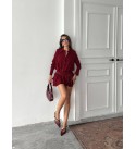217636 BORDO ELBİSE JESİCA KUMAŞ