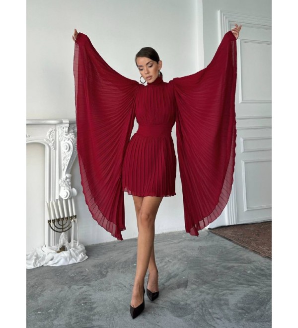 217641 BORDO ABİYE ŞİFON