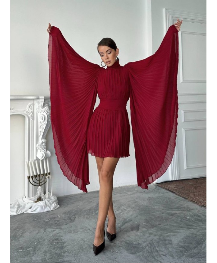 217641 BORDO ABİYE ŞİFON