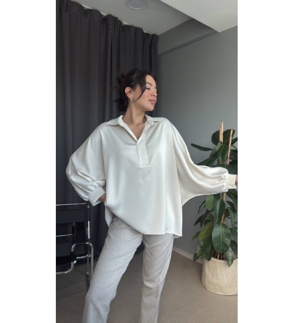 217688 Plaid SHIRT SATIN
