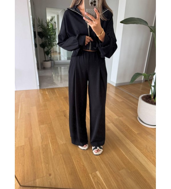 217752 SİYAH TAKIM MODAL KUMAŞ