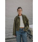 217759 KHAKI Mont-Caban Suede fabric