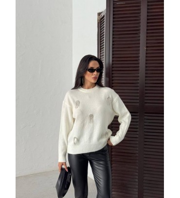 217767 BEYAZ KAZAK T...