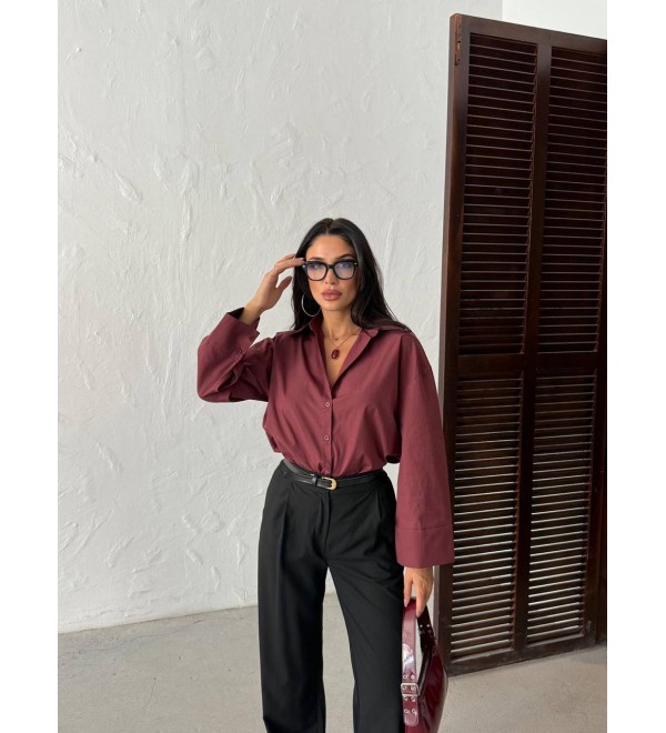 217778 Burgundy SHIRT