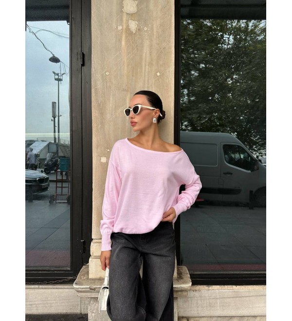 217809 PEMBE KAZAK TRİKO